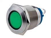 Индикатор M22 LED 3-36V (GQ22SF) антивандальный IP67 -зелёный-