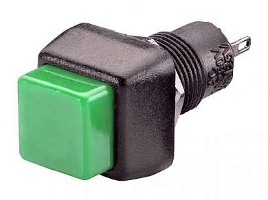 Кнопка M10 OFF-ON RWD-205 (PBS-21A) 2A/250V 2c -черно-зеленая- *