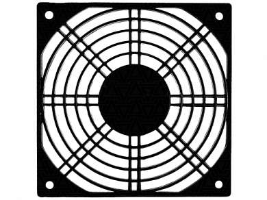 Решетка для вентилятора 120x120 mm (KPG-120) Pl