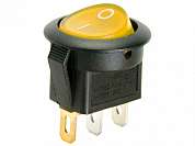 Выключатель OFF-ON RWB-214 (KCD1-101N, KCD1-202/N) neon 6.5A/250V 3c -желтый-