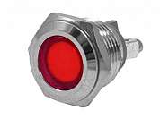 Индикатор M16 LED 12-24V (GQ16F) антивандальный IP67 -красный-