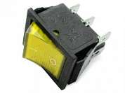 Переключатель ON-ON RWB-506 (IRC-202-2C) neon 15A/250V 6c -желтый-