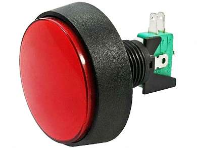 Кнопка M24 OFF-(ON) RWA-604 (GMSI-1B) LED12V 16A/250V -красная-