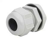 Кабельный ввод PG16 (10-14mm)  -серый- (дефект: без резинок)