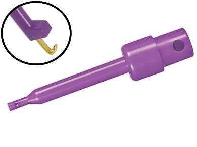 Щуп - зажим крючок 57 мм -фиолетовый-
