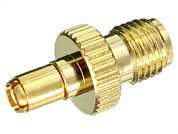 Переходник гнездо SMA - штекер TS9  Gold/Gold pin/Teflon
