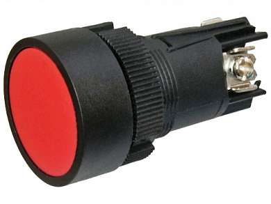 Кнопка M22 ON-(OFF) XB2-EA142 3A/240V 2c -красная-