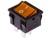 Выключатель OFF-ON RWB-303 (MIRS-202) neon 3A/250V 4c -желтый-