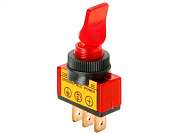 Тумблер M12 OFF-ON RWC-405 (ASW-14D) lamp12V 20A/12V 3c -красный- (дефект: без ламп)