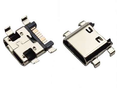 Гнездо Micro USB-B 7-pin Samsung S7270+++ Ni/Pl/Gold pin