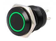 Кнопка M12 OFF-(ON) LED12V IB12C-PB 2A/36V 4c IP65 -зеленая-