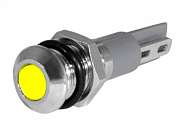 Индикатор  M8 LED 12V (GQ8PF) антивандальный IP67 -желтый-