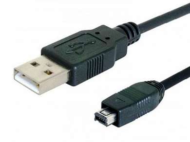 Шнур шт. USB A - шт. Mini USB 4P  1.5 м