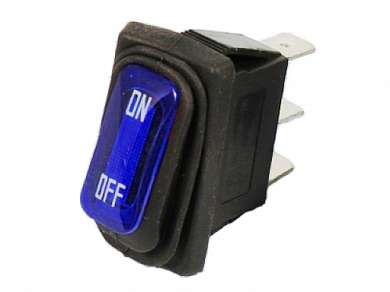 Выключатель OFF-ON RWB-404 (SB068) neon IP65 15A/250V 3c -синий-