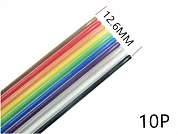 Шлейф RC-10 / RCA-10 (AWG28-10) шаг1.27mm -multicolor-