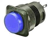 Кнопка M16 OFF-ON LED RWD-315 (R16-504) 3A/250V 4c -синий-