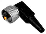 Штекер UHF на кабель 6 мм L винт (U-C411, PL-259)  Ni/Gold pin/Delrin/Pl