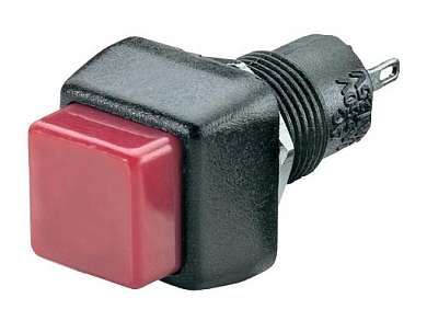 Кнопка M10 OFF-(ON) RWD-205 2A/250V 2c -черно-красная-