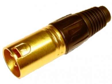 Штекер XLR 3-pin на кабель  G/Pl