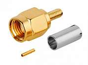 Штекер RP-SMA на кабель RG174/316/U обжим  Gold/Gold pin/Teflon