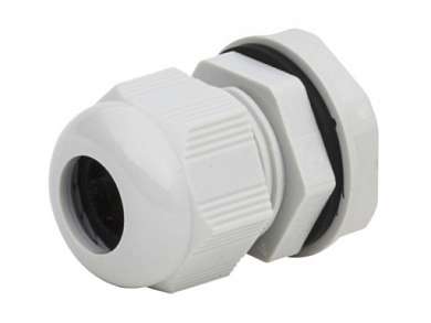Кабельный ввод PG13.5 (6-12mm)  -серый- (дефект: без резинок)
