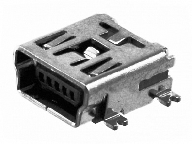 Гнездо Mini USB-B 5-pin на плату