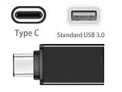 Переходник шт. USB Type-C - гн. USB A (USB OTG)