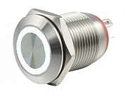 Кнопка M12 OFF-(ON) LED12V IB12C-P (LAS2GQF) 2A/36V 4c IP65 -белая-