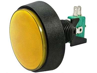 Кнопка M24 OFF-(ON) RWA-604 (GMSI-1B) LED12V 16A/250V -желтая-