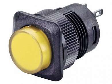 Кнопка M16 OFF-ON LED RWD-315 (R16-504) 3A/250V 4c -желтый-