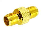 Переходник гнездо RP-SMA - гнездо SMA  Gold/Gold pin/Teflon