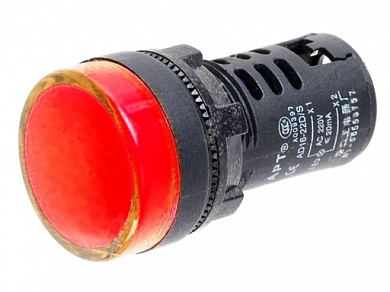 Индикатор M22 AD16-22D/S LED 220V -красный-