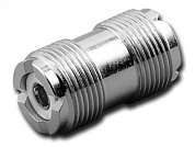 Переходник гнездо UHF - гнездо UHF (U-322)  Ni/Silver pin/Teflon