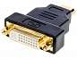 Переходник шт. HDMI - гн. DVI-I (24+5)  GOLD/Pl  #