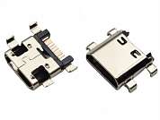 Гнездо Micro USB-B 7-pin Samsung S7270+++ Ni/Pl/Gold pin