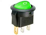 Выключатель OFF-ON RWB-214 (KCD1-101N, KCD1-202/N) neon 6.5A/250V 3c -зеленый- %