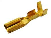 Гнездо плоское 2.8mm DJ622-D2.8x0.5A  обжим латунь