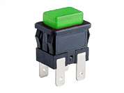 Кнопка OFF-ON neon SC7097 16A/250V 4c -зеленая-