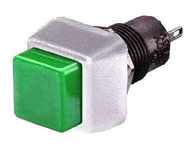 Кнопка M10 OFF-ON RWD-203 (PBS-21A) 2A/250V 2c -бело-зеленая-