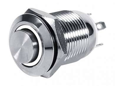 Кнопка M12 OFF-(ON) LED12V IB12C-G 2A/36V 4c IP65 -белая-
