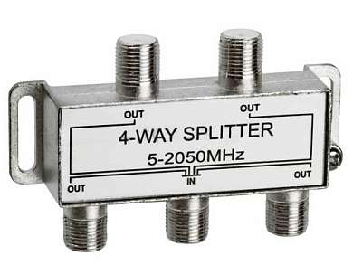 Делитель Splitter х 4  (5 - 2050MHz)