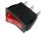 Выключатель OFF-ON RWB-403 (KCD3-101/N) neon 15A/250V 3c -красный-