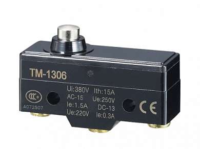 Микропереключатель TM-1306 (Z-15GD-B) 15A/250V 3c