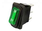 Выключатель OFF-ON RWB-404 (SB068) neon IP65 15A/250V 3c -зеленый-