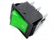 Переключатель ON-ON RWB-506 (IRC-202-2C) neon 15A/250V 6c -зеленый-