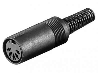Гнездо DIN 5-pin (45 гр.) на кабель