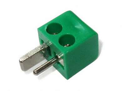 Штекер для акустики 2 PIN DIN винт -зеленый-