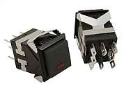 Кнопка ON-ON LED RWD-322 (KD2-21) 3A/250V 6c -черно-черная-
