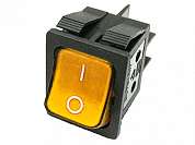 Выключатель OFF-ON RWB-513-N (IRS-201-8C) neon 15A/250V 4c -желтый-