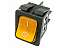 Выключатель OFF-ON RWB-513-N (IRS-201-8C) neon 15A/250V 4c -желтый-